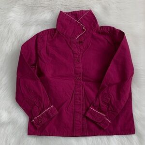 Faded Glory Kids Button Down Shirt - Rich Magenta